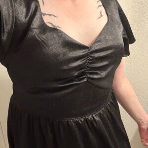 Disturbia Dorian fit and flare dress used US12/UK16 Goth DISCONTINUED